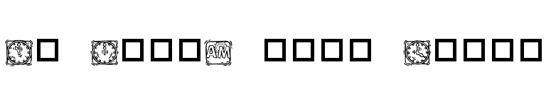 KR Lotsa Time Dings font preview