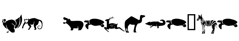 KR Menagerie font preview