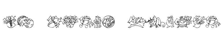KR Music Angels font preview