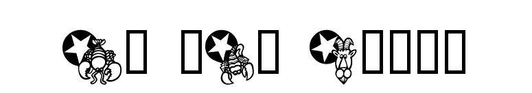 KR New Astro font preview