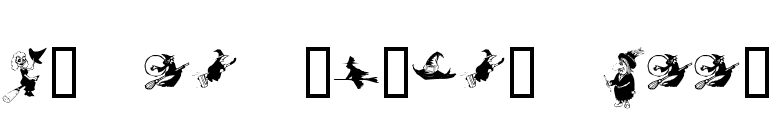 KR Oh Witchy Poo! font preview
