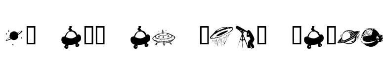 KR Out Of This World font preview