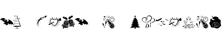 KR Pick A Holiday font preview