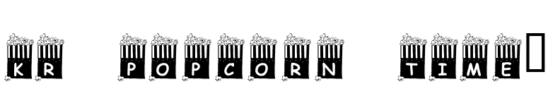 KR Popcorn Time! font preview