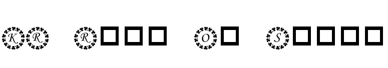 KR Ring O' Shams font preview