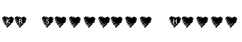 KR Scribble Heart font preview