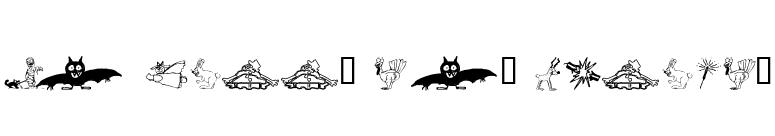 KR Silly Art Holiday font preview