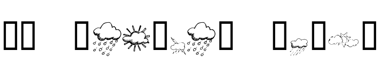 KR Weather Dings font preview