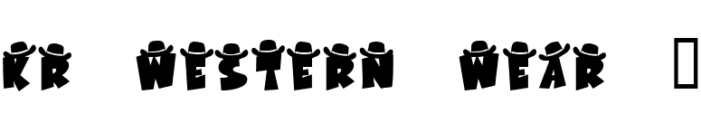KR Western Wear 1 font preview
