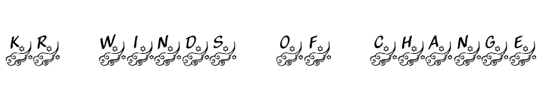 KR Winds Of Change font preview
