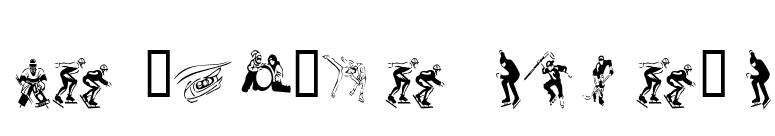 KR Winter Sports font preview