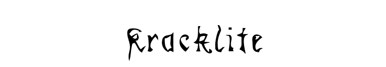 Kracklite font preview