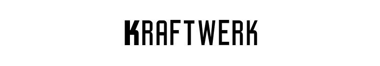 Kraftwerk font preview