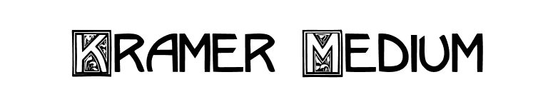 Kramer Medium font preview