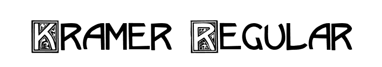 Kramer Regular font preview