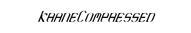 KraneCompressed font preview