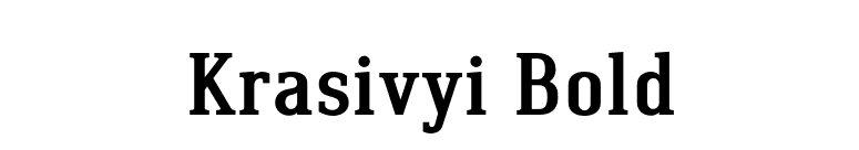 Krasivyi Bold font preview