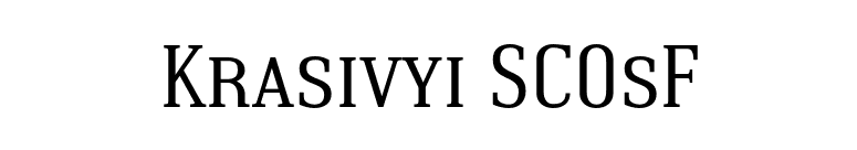 Krasivyi SCOsF font preview