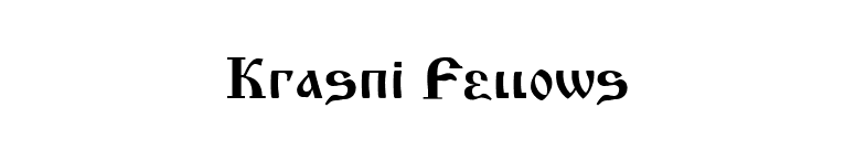 Krasni Fellows font preview