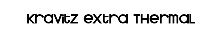 Kravitz Extra Thermal font preview