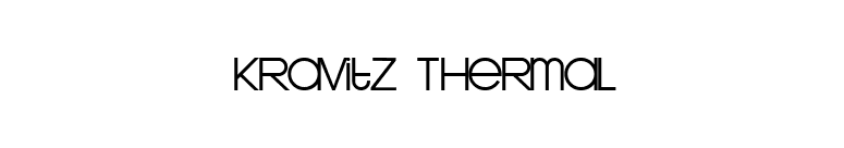 Kravitz Thermal font preview
