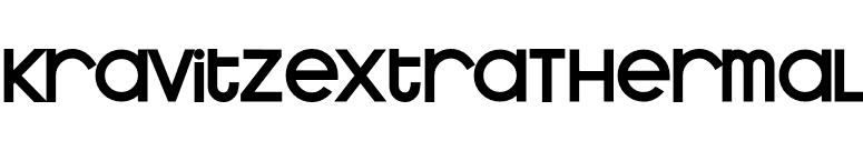 KravitzExtraThermal font preview
