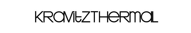 KravitzThermal font preview