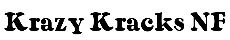 Krazy Kracks NF font preview