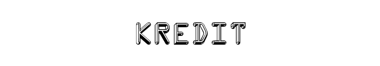 Kredit font preview