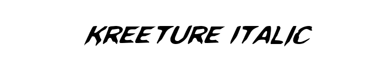 Kreeture Italic font preview