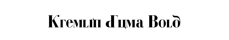 Kremlin Duma Bold font preview