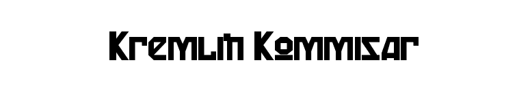 Kremlin Kommisar font preview
