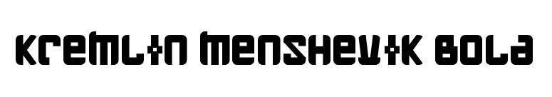 Kremlin Menshevik Bold font preview