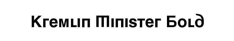 Kremlin Minister Bold font preview