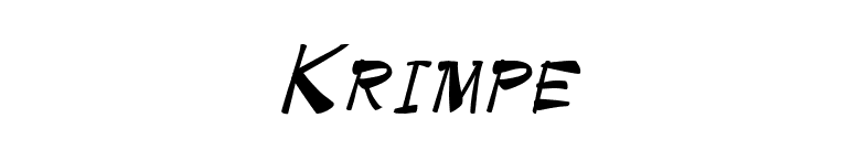 Krimpe font preview