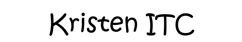 Kristen ITC font preview