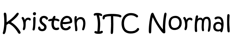 Kristen ITC Normal font preview