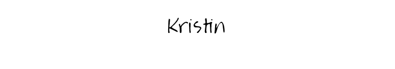 Kristin font preview