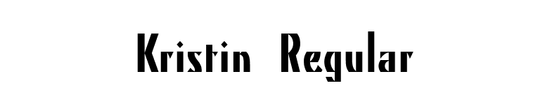 Kristin Regular font preview