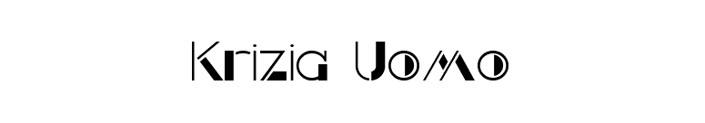 Krizia Uomo font preview