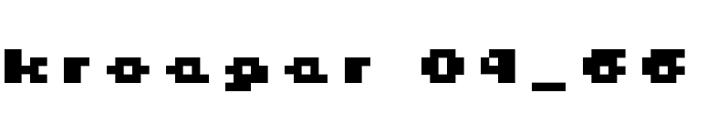 kroeger 04_66 font preview
