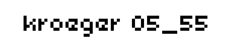kroeger 05_55 font preview