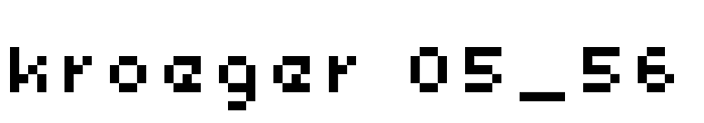 kroeger 05_56 font preview