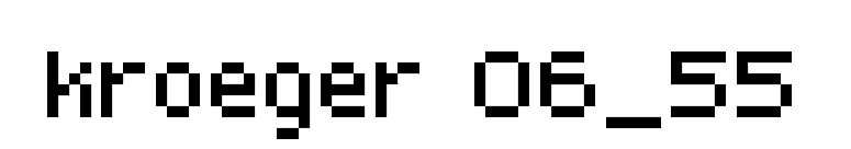 kroeger 06_55 font preview
