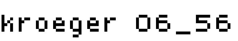 kroeger 06_56 font preview