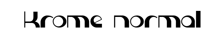 Krome normal font preview