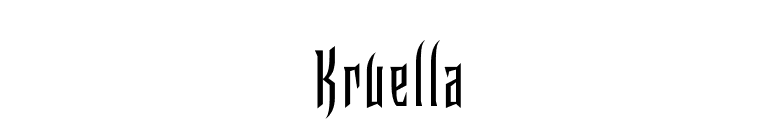 Kruella font preview