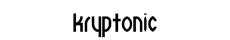Kryptonic font preview