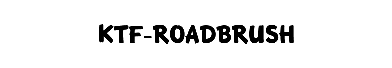 KTF-Roadbrush font preview