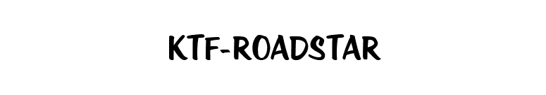 KTF-Roadstar font preview